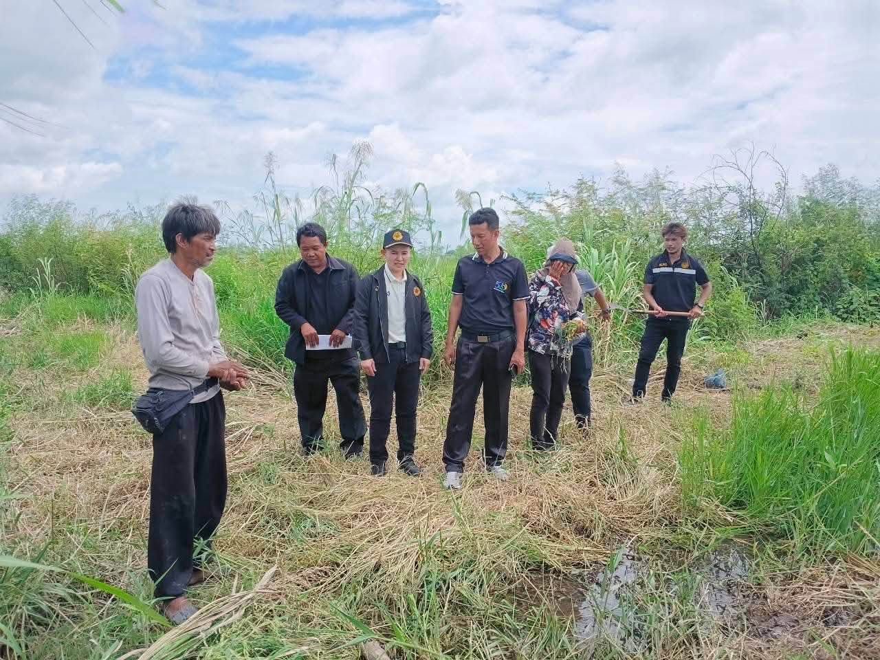 title - ลงพื้นที่สำรวจความเสียหายจากน้ำท่วมขังในแปลงเกษตรกรรม อำเภอไชโย จังหวัดอ่างทอง